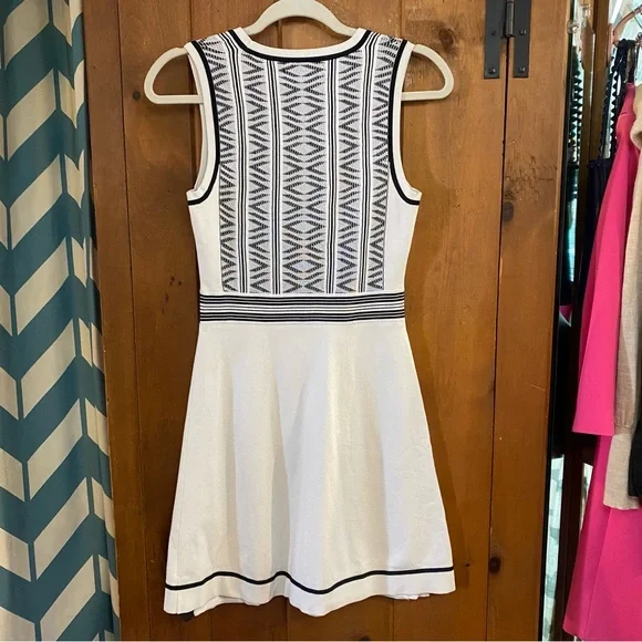 RAG & BONE Black & White Stretch Knit Dress XS - Picture 2 of 7